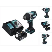 Makita Llave de impacto sin cable DTW 701 RM1 18 V 700 Nm 1/2" XPT Sin escobillas + 1x batería recargable 4,0 Ah + cargador