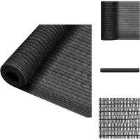 vidaXL Panel para valla, color antracita, 1,8 x 25 metros, HDPE, 75 g/m² - Toldos y protección solar