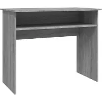 Syfax Escritorio de madera contrachapada gris Sonoma 90x50x74 cm
