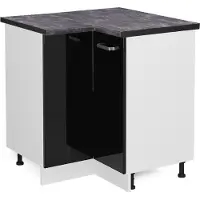 Vicco Armario de esquina R-Line Negro brillo intenso 75.6 cm , ET Antracita, Model 46667