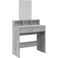 Syfax Tocador con espejo color gris Sonoma 80x41x144,5 cm