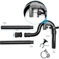 SunSun : Piezas de repuesto para filtros externos de acuario, modelos HW-702AB / HW-703AB. Salida para filtros de acuario, accesorios para acuarios para la reparación de filtros