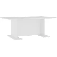Syfax Mesa de centro de madera contrachapada blanco 103,5x60x40 cm