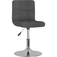 Syfax Sillas de comedor giratorias 4 unidades tela gris oscuro