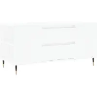 Syfax Mesa de centro madera de ingeniería blanco 102x44,5x50 cm