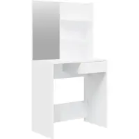 Syfax Tocador con espejo blanco 74,5x40x141 cm