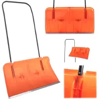 Kadax . Pala quitanieves, raspador de nieve, quitanieves naranja con ruedas