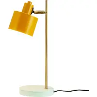 Dyberg Larsen Lámpara de mesa Ocean de , color curry/latón/turquesa, 43 cm
