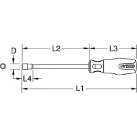 Ks Tools : Destornillador, llave de vaso, destornillador. Código de producto: 159.1209