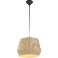 Nordlux Lámpara colgante Dicte, atada a mano, Ø40cm, ámbar