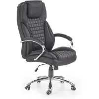 Halmar Silla de oficina King con reposabrazos - Color negro