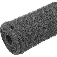 vidaXL Valla de alambre de acero con revestimiento de PVC, 25 x 1,2 metros, color gris