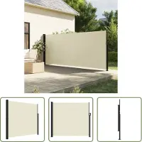 The Living Store Toldo enrollable "Living Store" color crema, extensible, de 180x600 cm