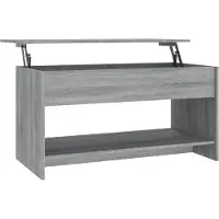 Syfax Mesa de centro madera de ingeniería gris Sonoma 102x50x52,5 cm