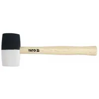 YATO Martillo De Goma Blanco Y Negro 780g
