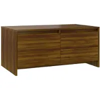 Syfax Mesa de centro madera de ingeniería marrón roble 90x50x41,5 cm