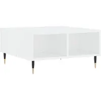 Syfax Mesa de centro madera de ingeniería blanco 60x60x30 cm
