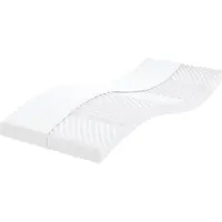 Syfax Colchón de espuma de 7 zonas dureza 20 ILD blanco 80x220 cm