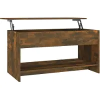 Syfax Mesa de centro madera de ingeniería roble ahumado 102x50x52,5cm