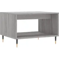 Syfax Mesa de centro madera de ingeniería gris Sonoma 60x50x40 cm