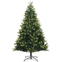 Syfax Árbol de Navidad artificial con bisagras y soporte 150 cm