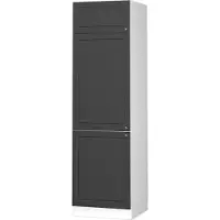 Vicco Armario para frigorífico empotrado Fame-Line Antracita-Oro Landhaus 60 cm, Model 37980