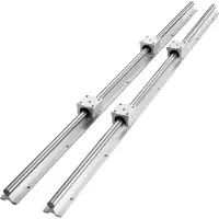 OEM VEVOR 2 unidades de riel lineal SBR20, 1200 mm, para guías lineales y sistemas de movimiento lineal