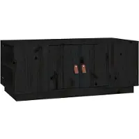 Syfax Mesa de centro de madera maciza de pino 100x50x41 cm