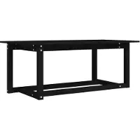 Syfax Mesa de centro de madera maciza de pino 110x55x45 cm