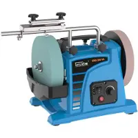 Güde 55247 - Amoladora de precisión GNS 200 VS, máquina de pulido de doble cabezal