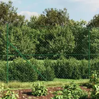 Syfax Cerca de alambre con pinchos de anclaje verde 1,4x25 m