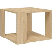 Syfax Mesa de centro madera contrachapada roble Sonoma 40x40x30 cm