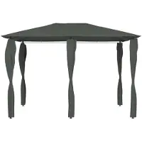 Syfax Cenador con cubiertas de postes antracita 3x4x2,6 m 160 g/m²