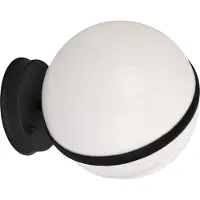 Mangel Lámpara de pared exterior LED negra CIRCULO Eko-light EKO6641