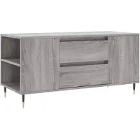 Syfax Mesa de centro madera de ingeniería gris Sonoma 102x44,5x50 cm