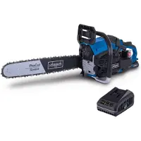 Scheppach Motosierra de gasolina PCS56E - 3,1 CV / 2,3 kW. Motor de gasolina de 2 tiempos. Barra de corte y cadena ProCut de 20" / 51 cm