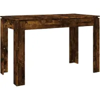 Syfax Mesa de comedor madera de ingeniería roble ahumado 120x60x76 cm