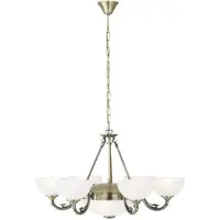 Eglo Savoy, Montaje fijo, Dorado, Blanco, Metal, Vidrio, IP20