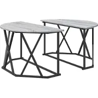 Syfax Mesa de Café Gris Sonoma 80 x 80 x 42 cm