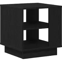 Syfax Mesa de Café Roble Negro 40 x 40 x 43 cm Madera de ingeniería