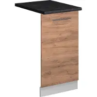 Vicco Panel frontal del lavavajillas Fame-Line Roble dorado 45 cm , ET Antracita, Model 54599