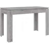 Syfax Mesa de comedor madera de ingeniería Sonoma gris 120x60x76 cm