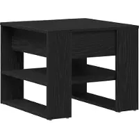 Syfax Mesa de Café Roble Negro 55,5 x 55 x 45 cm Madera de ingeniería