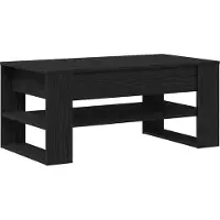 Syfax Mesa de Café Roble Negro 102 x 55 x 45 cm Madera de ingeniería