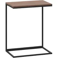 Syfax Mesa auxiliar de madera contrachapada 55x35x66 cm
