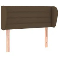 Syfax Cabecero de tela gris oscuro 93x23x78/88 cm
