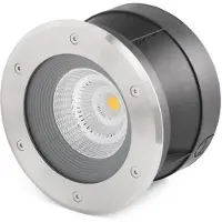 Faro SURIA-24, foco empotrado, bombillas no reemplazables, LED, 24 W, 3000 K, acero inoxidable