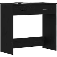 Syfax Escritorio Roble Negro Madera de ingeniería 80 x 40 x 75 cm
