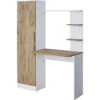 Vicco Escritorio Tessa Roble blanco/dorado 122.9 x 52 cm, Model 54625
