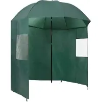 Syfax Paraguas de pesca verde 220x185 cm